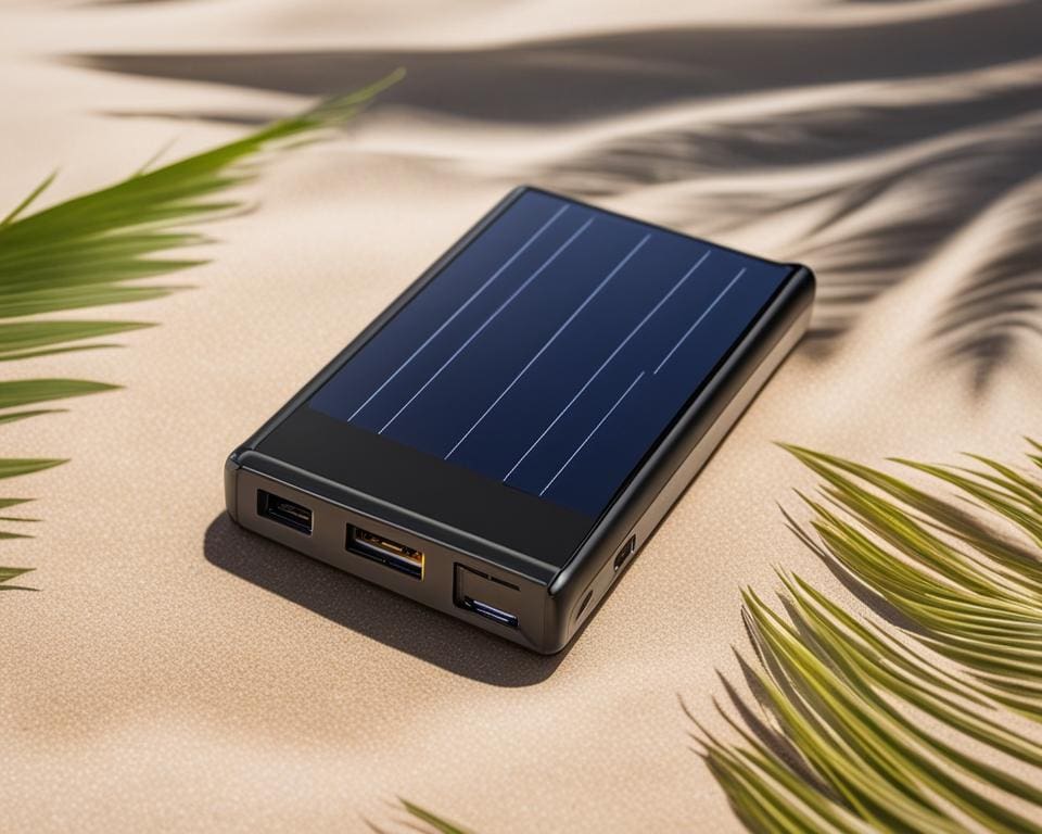 Solar Powerbank - Voor het opladen van apparaten met zonne-energie.