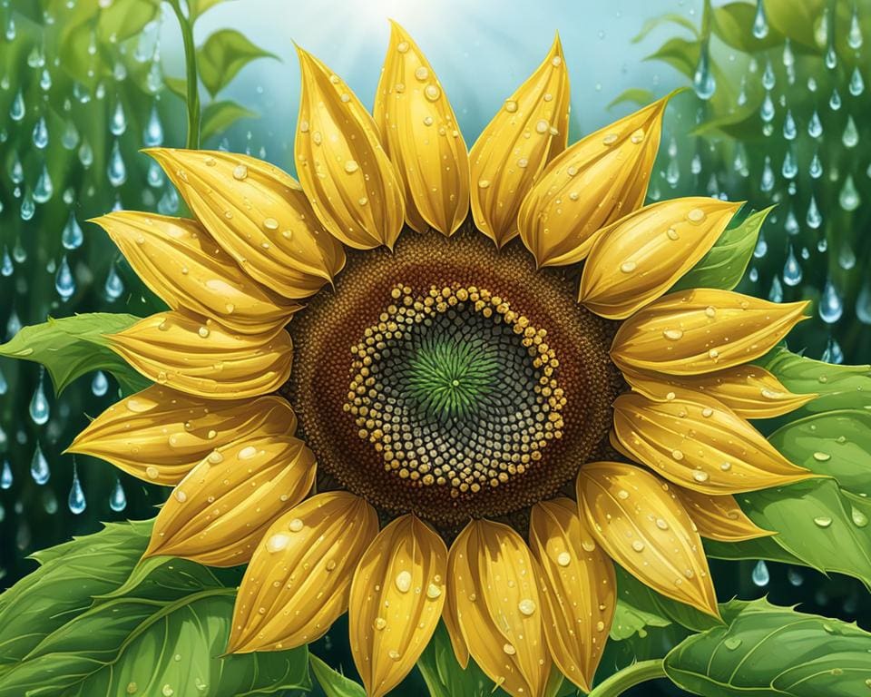 verzorging van zonnebloemen