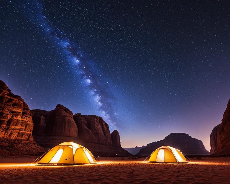 Luxe kamperen onder de sterren in de Wadi Rum