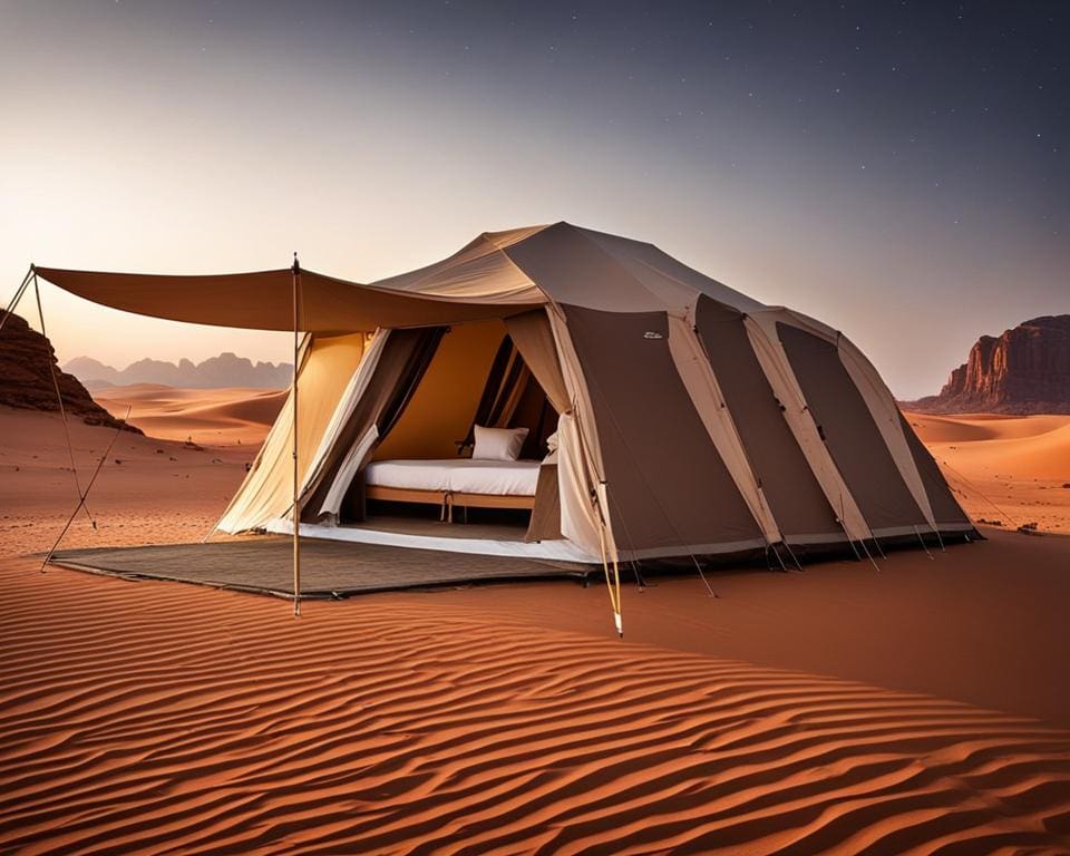 luxe kamperen Wadi Rum