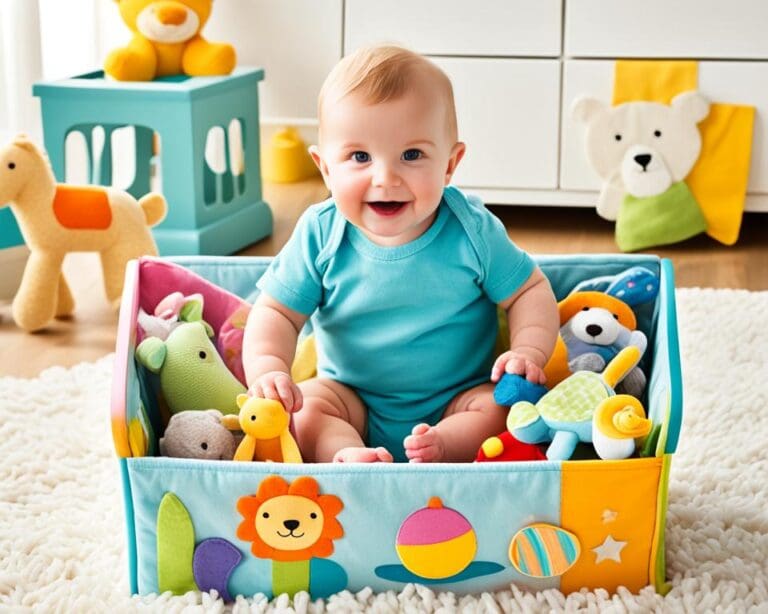 Baby's eerste speelgoedbox: Wat erin?