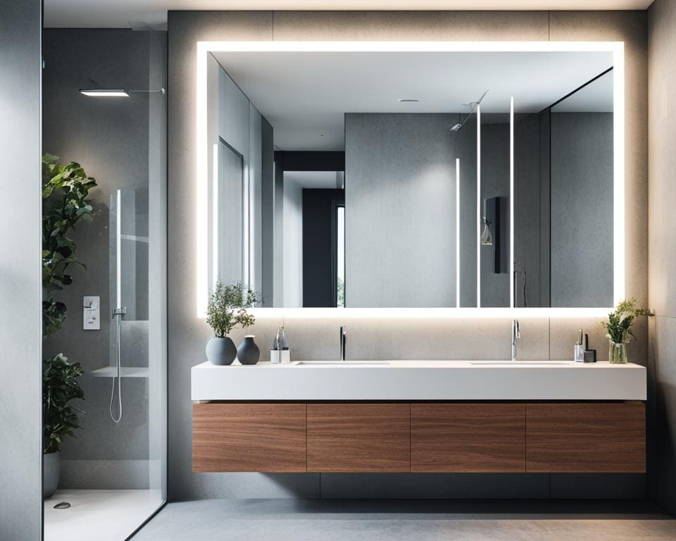 Innovatieve spiegels voor een slimme badkamer