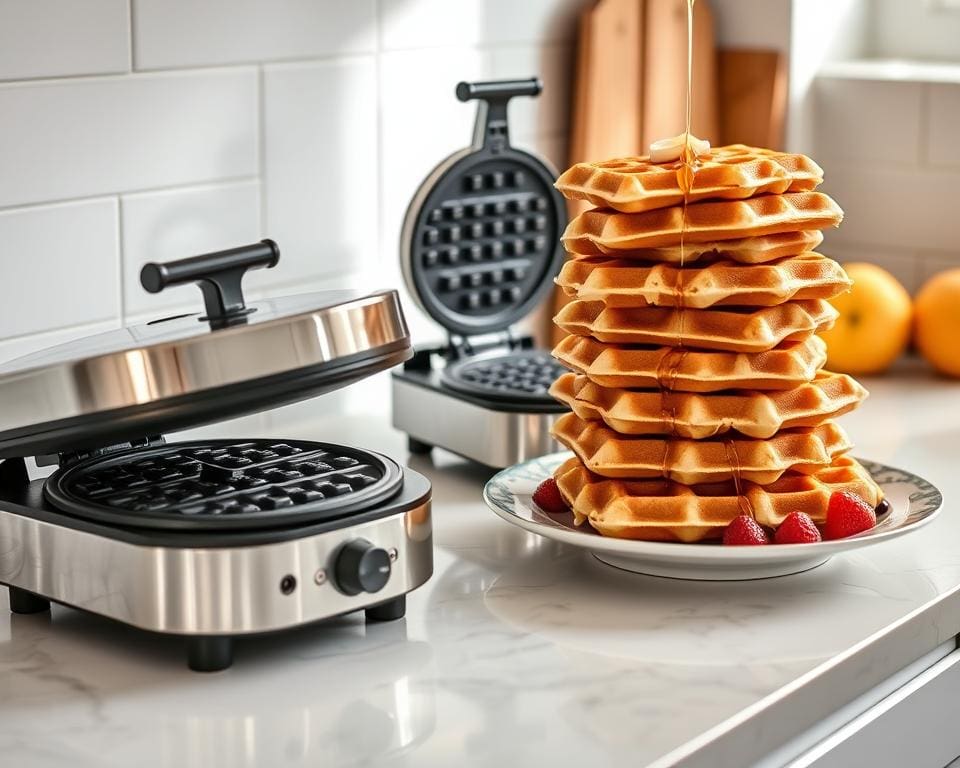 Elektrische wafelijzers voor knapperige wafels