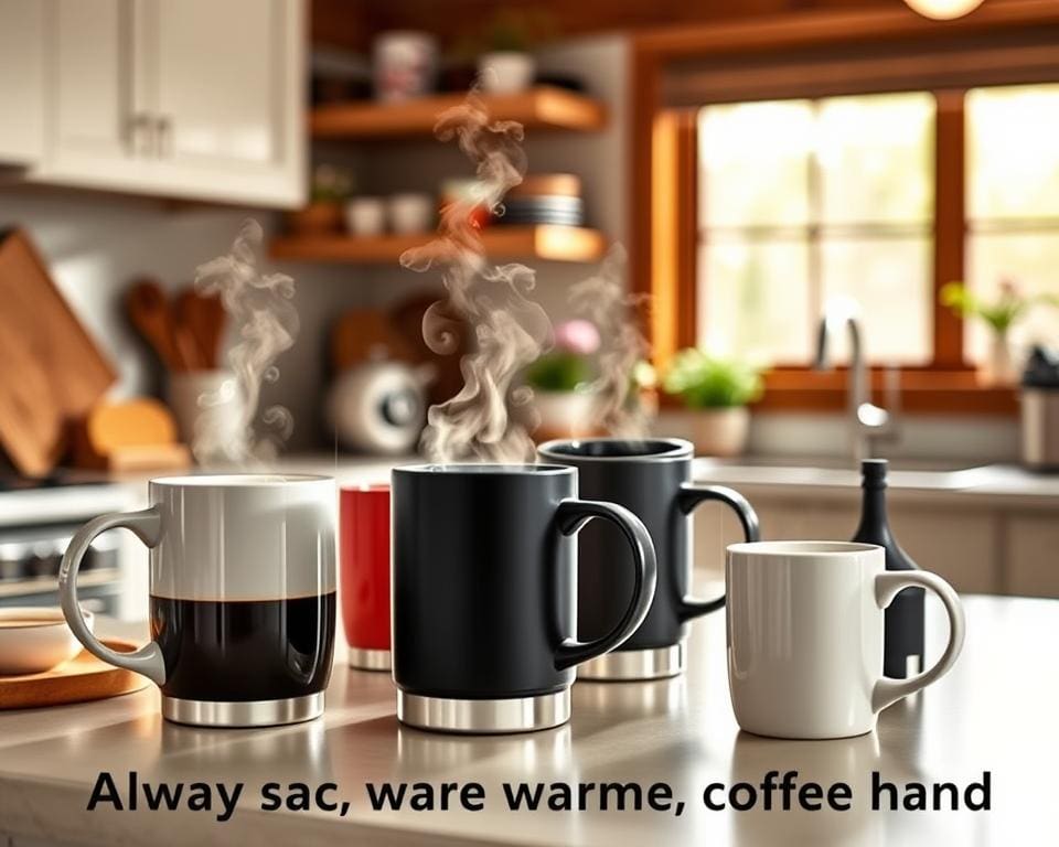 Koffiemokken met warmhoudfunctie