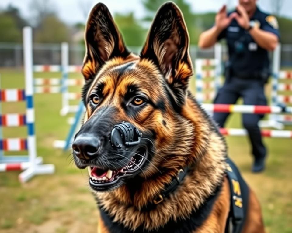 Training van politiehonden