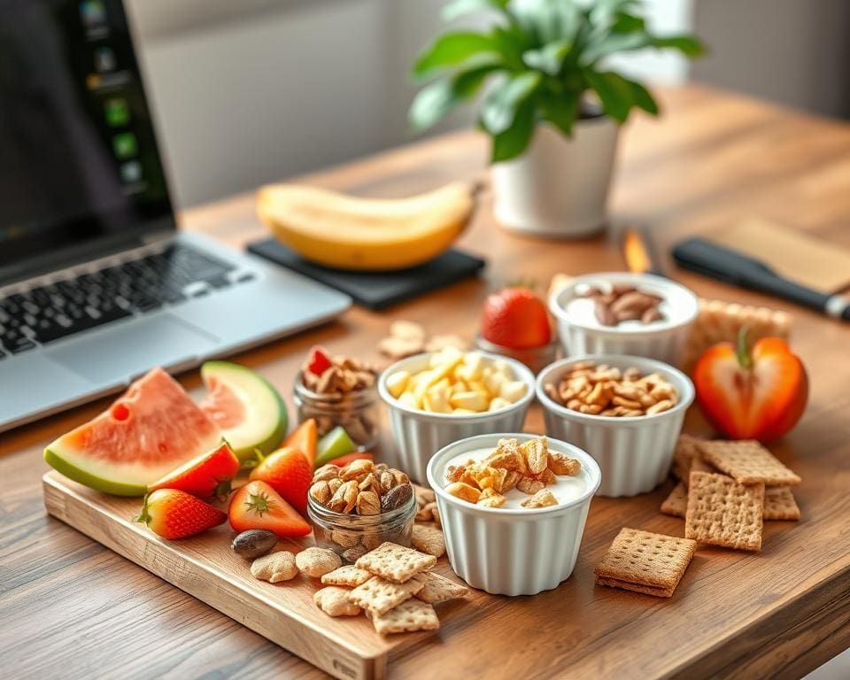 gezonde tussendoortjes voor op het werk