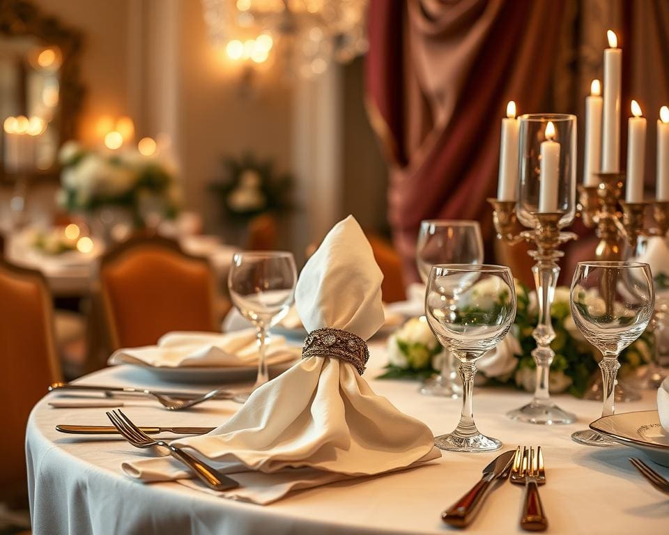 luxe servetringen voor feestelijke diners