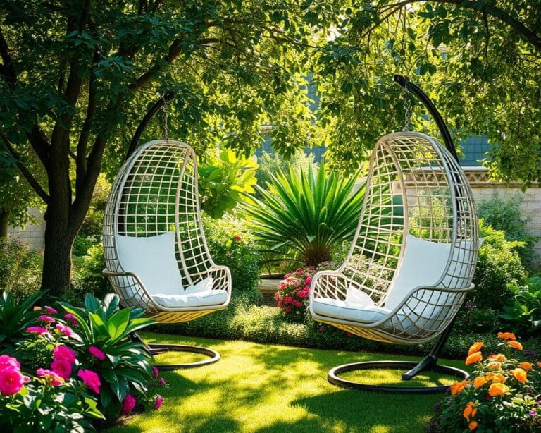 Hangstoelen voor comfortabele momenten in de tuin