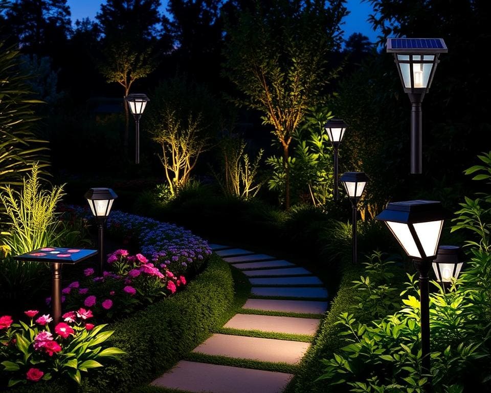 LED tuinverlichting, solar tuinlampen, tuinlampen met bewegingssensor