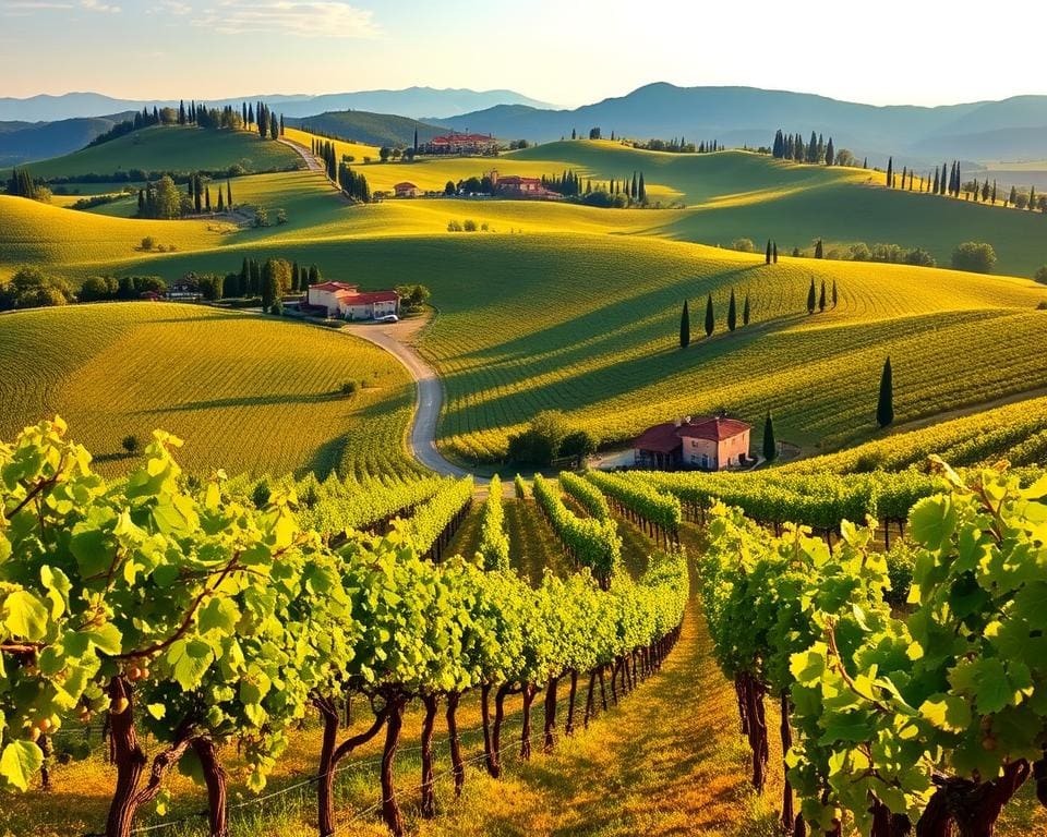 Toscane wijnroutes