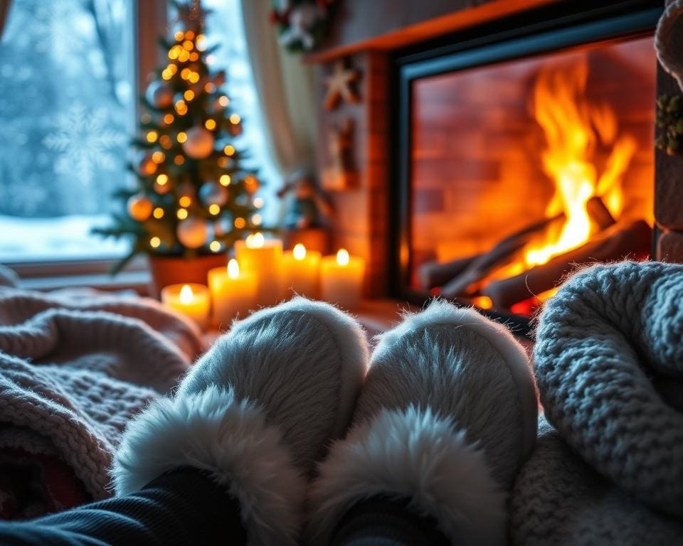 Warme pantoffels voor koude winternachten