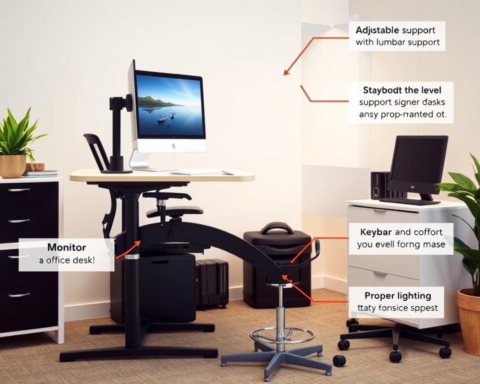 essentiële ergonomische elementen