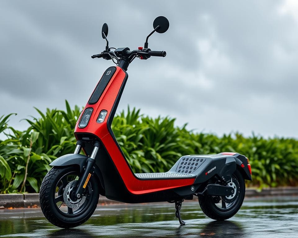 elektrisch scooter model voor regen