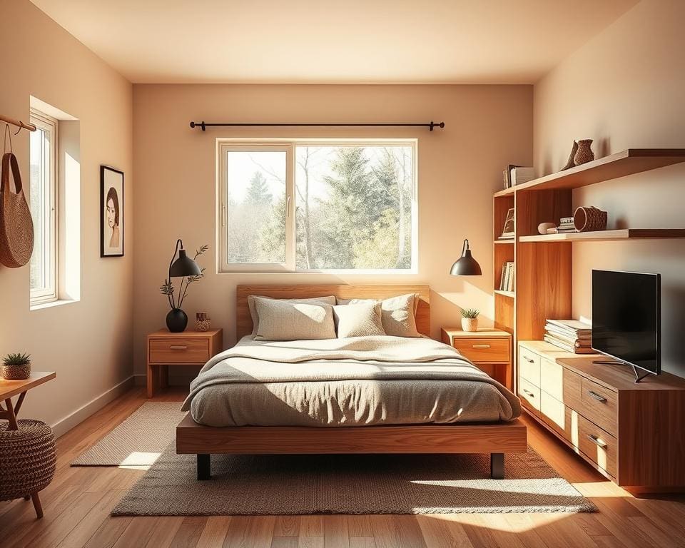 Wat is de beste indeling voor een kleine slaapkamer?