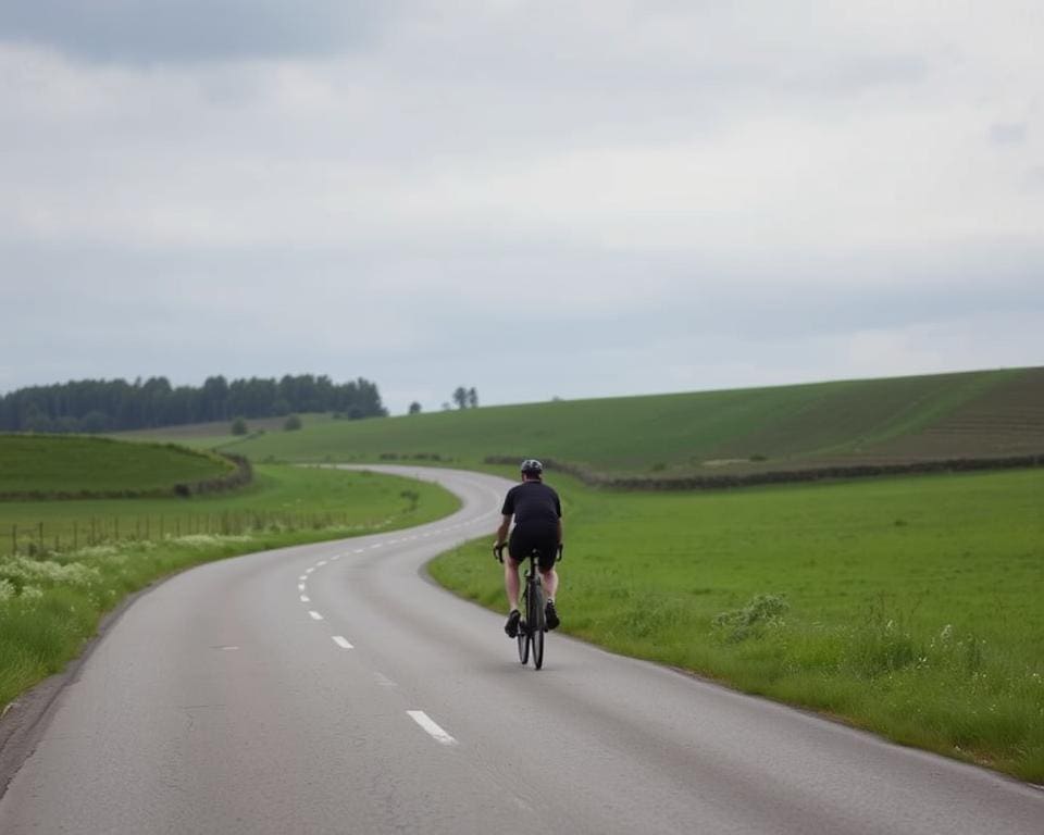 Hoe voelt het om alleen te fietsen in stilte?