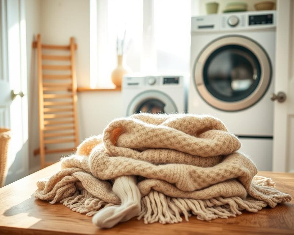 Kan je kleding van wol in de droger doen?