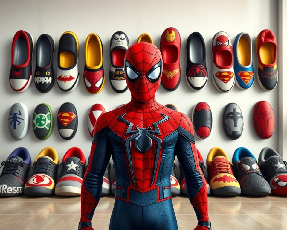 Spiderman versus andere superhelden slippers