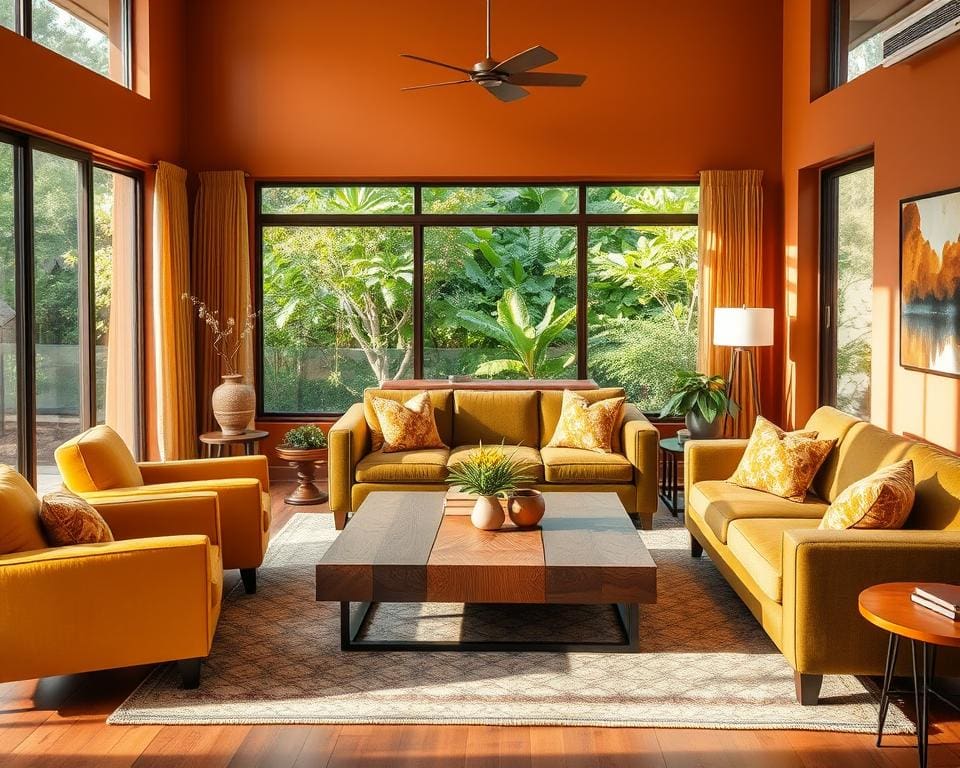 Wat zijn trendy kleuren voor de woonkamer in 2025?