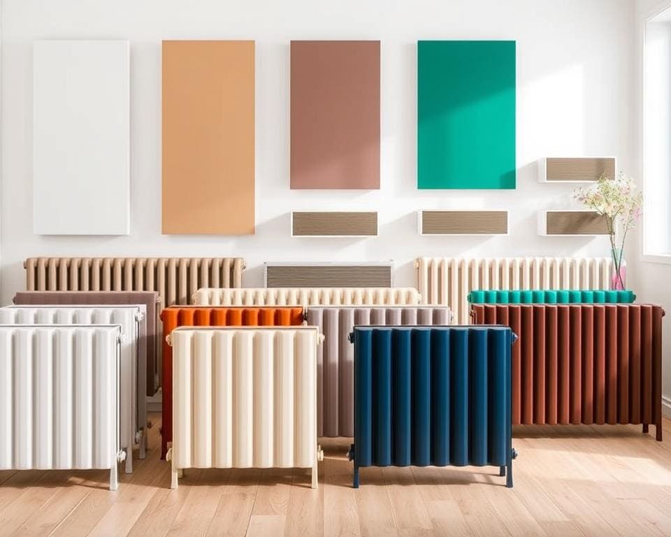 Welke kleuren zijn er voor een radiatorombouw?