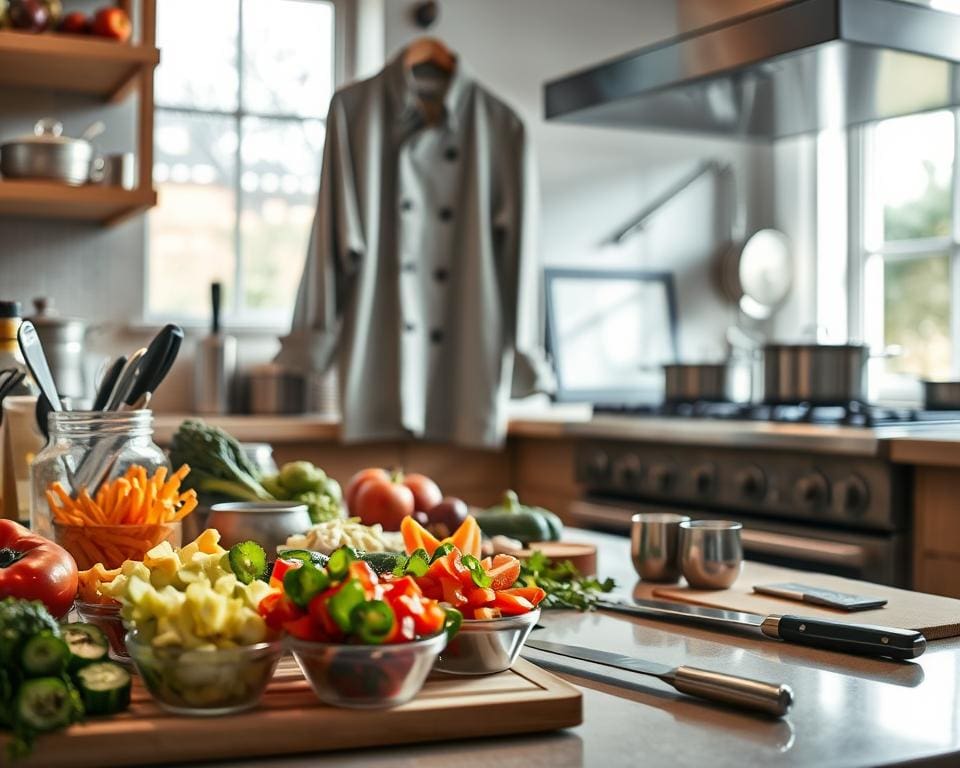 Hoe bereidt een chef de mise-en-place voor?