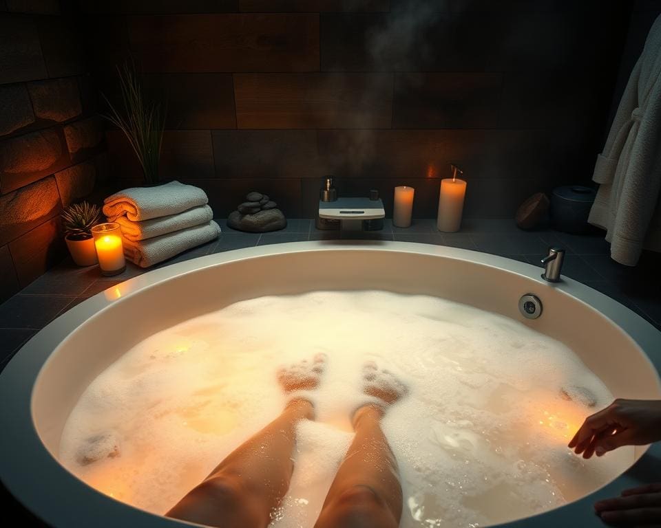 Hoe je lichaam ontspant met een warm bad