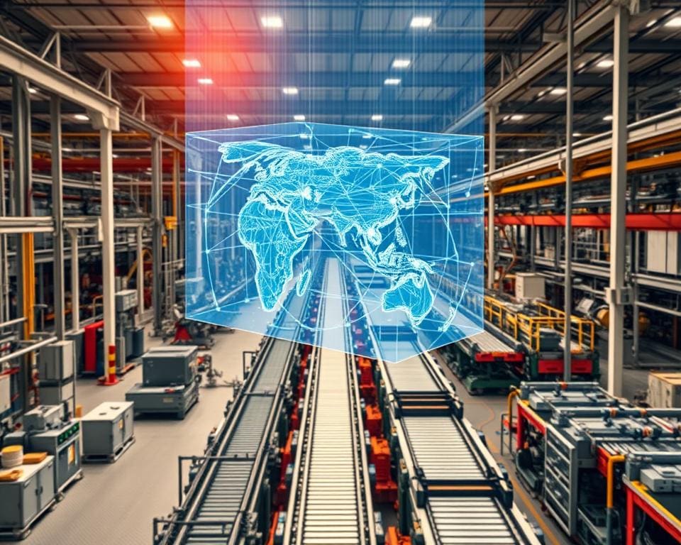Gebruik van digitale twin in productie