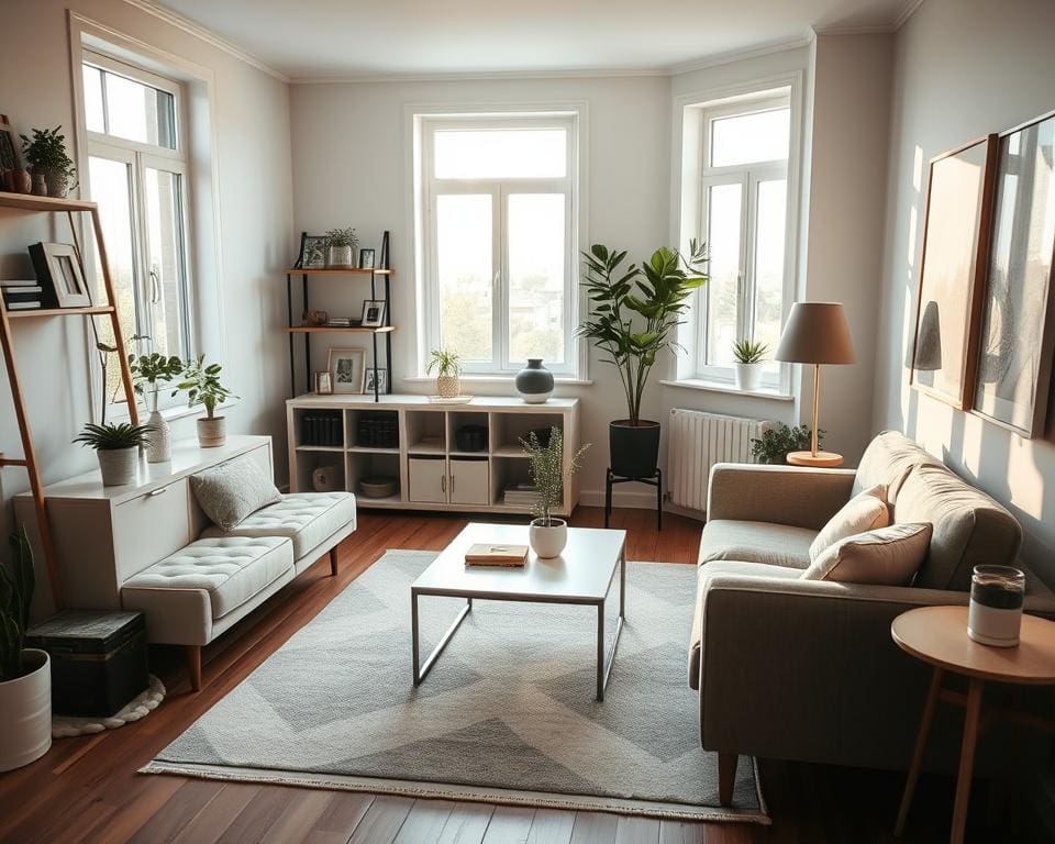 Hoe richt je een kleine woonkamer gezellig én praktisch in?