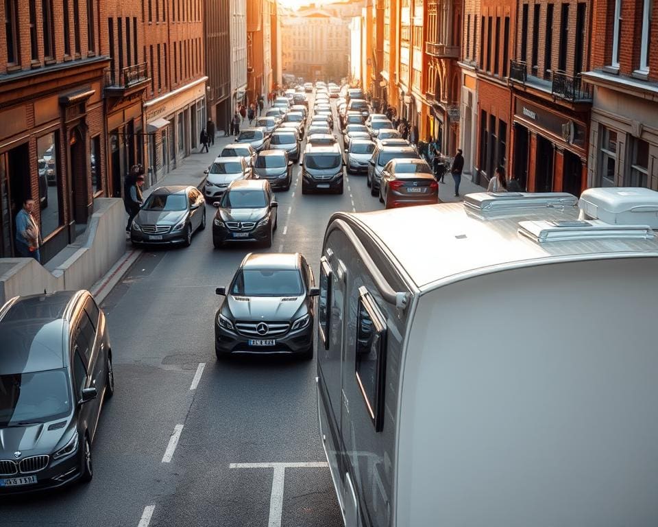 Hoe werkt parkeren met een caravan in stedelijke gebieden?
