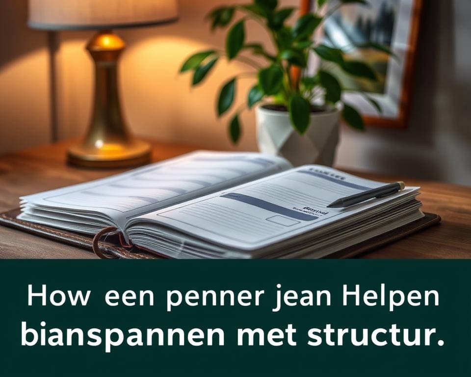 planner ontspanningsschema