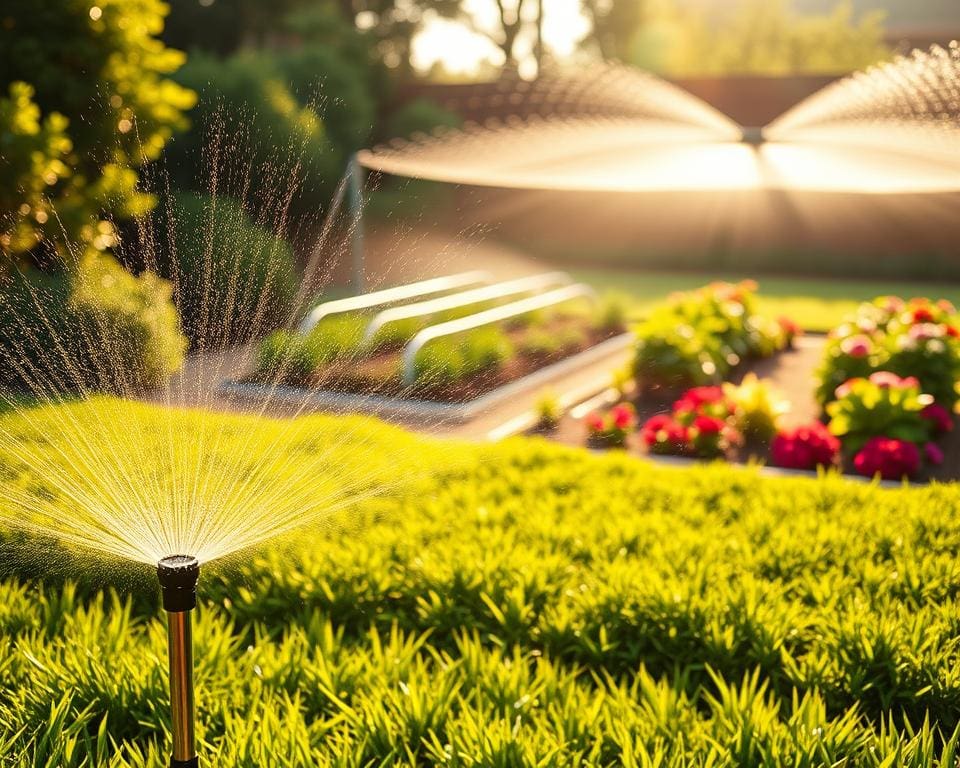 verschillende typen tuin irrigatiesystemen