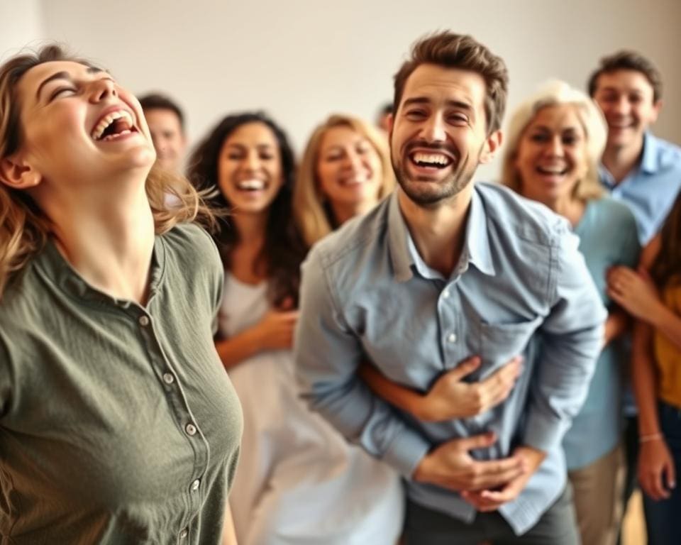fysieke reacties van lachen