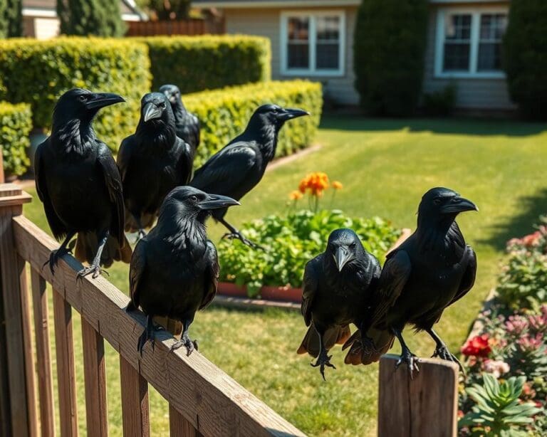 Hoe houd ik kraaien uit de tuin?