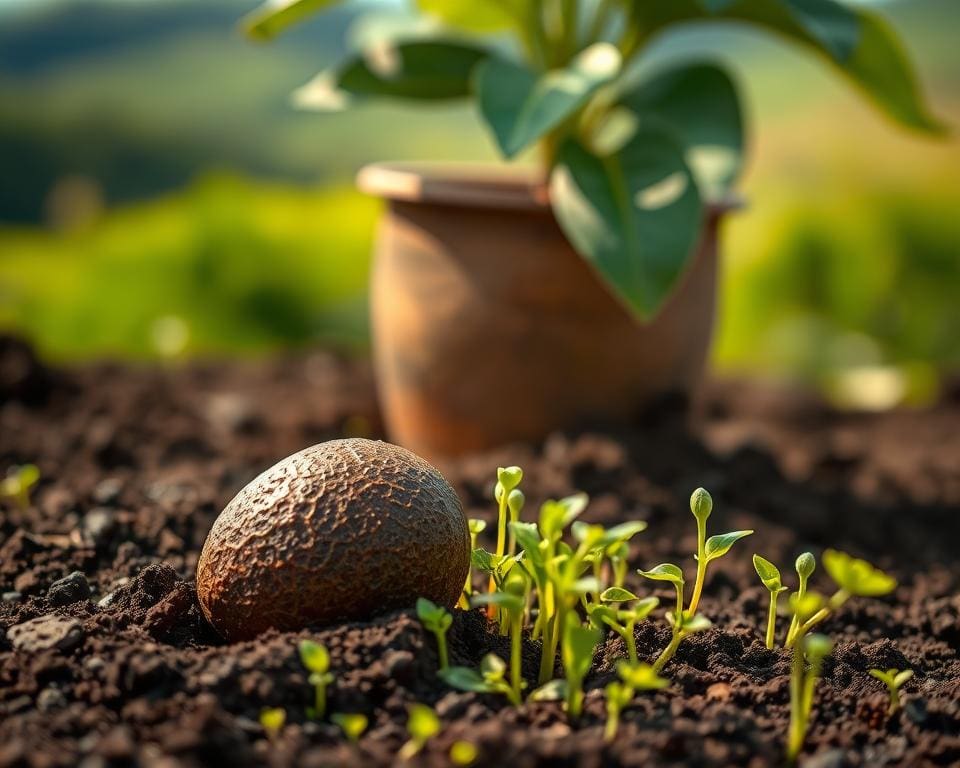 Hoe plant je een avocado pit?
