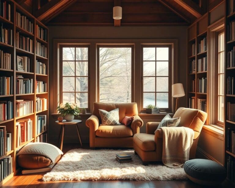 Hoe richt je een leeshoek warm en zacht in?