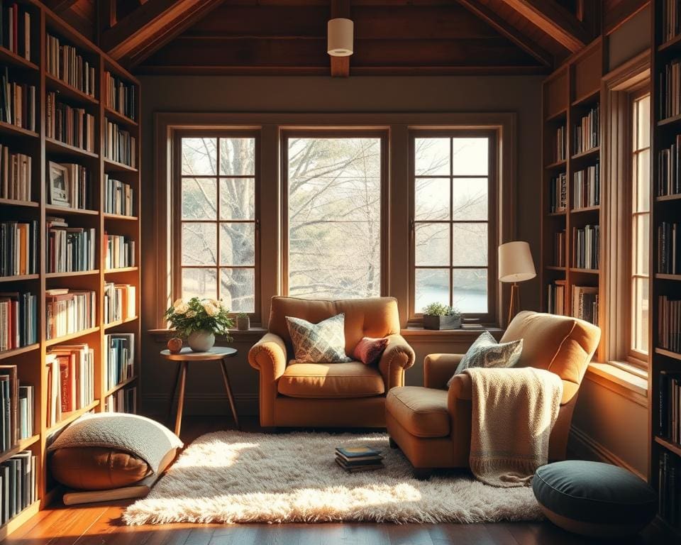 Hoe richt je een leeshoek warm en zacht in?