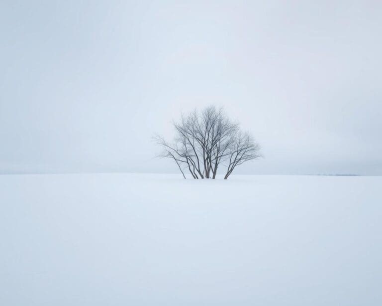 Winter minimalisme voor rust in huis