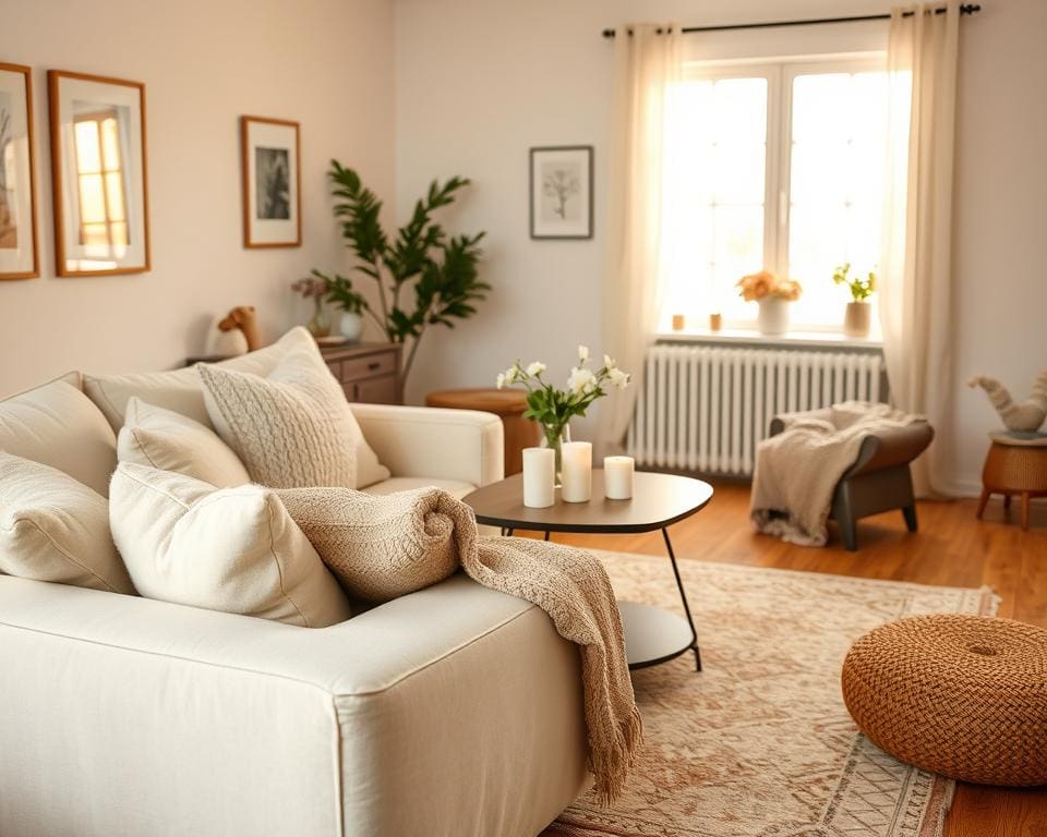 Hoe maak je je woonkamer gezelliger met zachte accessoires?