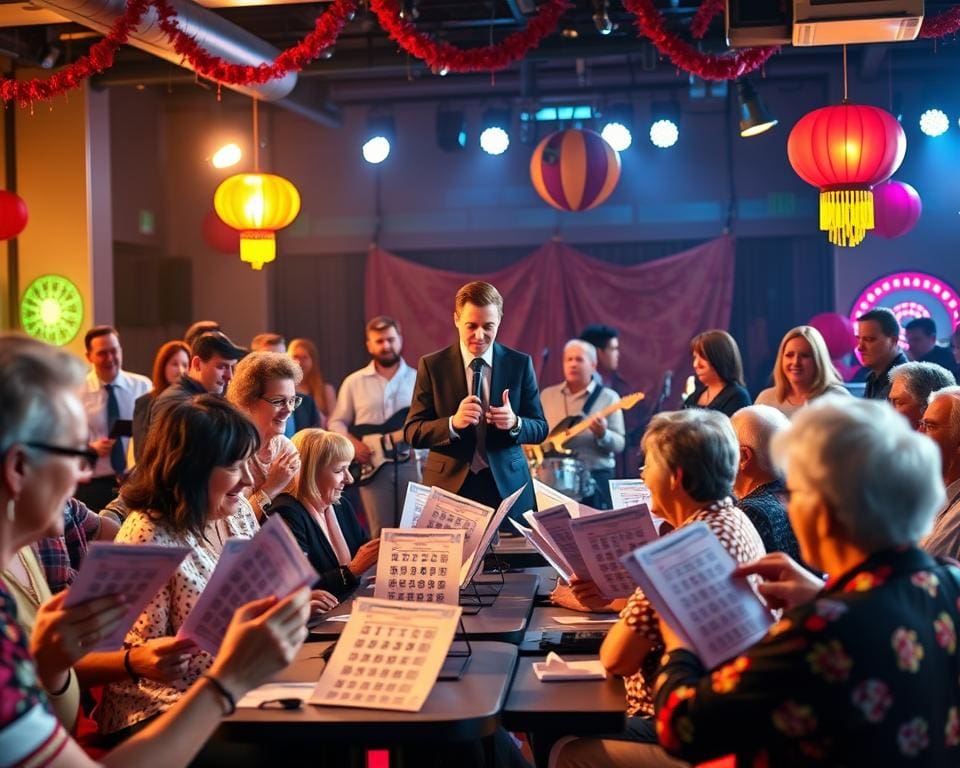 Wat biedt Quizzzit voor bingoshows met livemuziek?