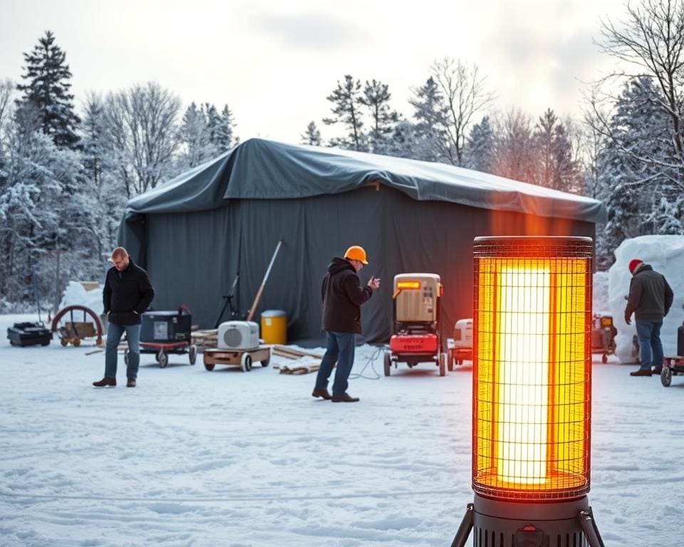 Hoe helpt tijdelijke verwarming bij winterbouw?