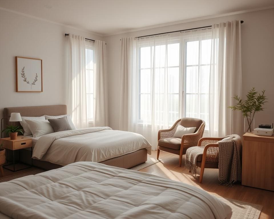 Hoe richt je een slaapkamer rustig en functioneel in?