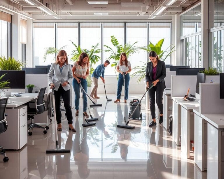 Wat doet een schoonmaakbedrijf voor werkcomfort?