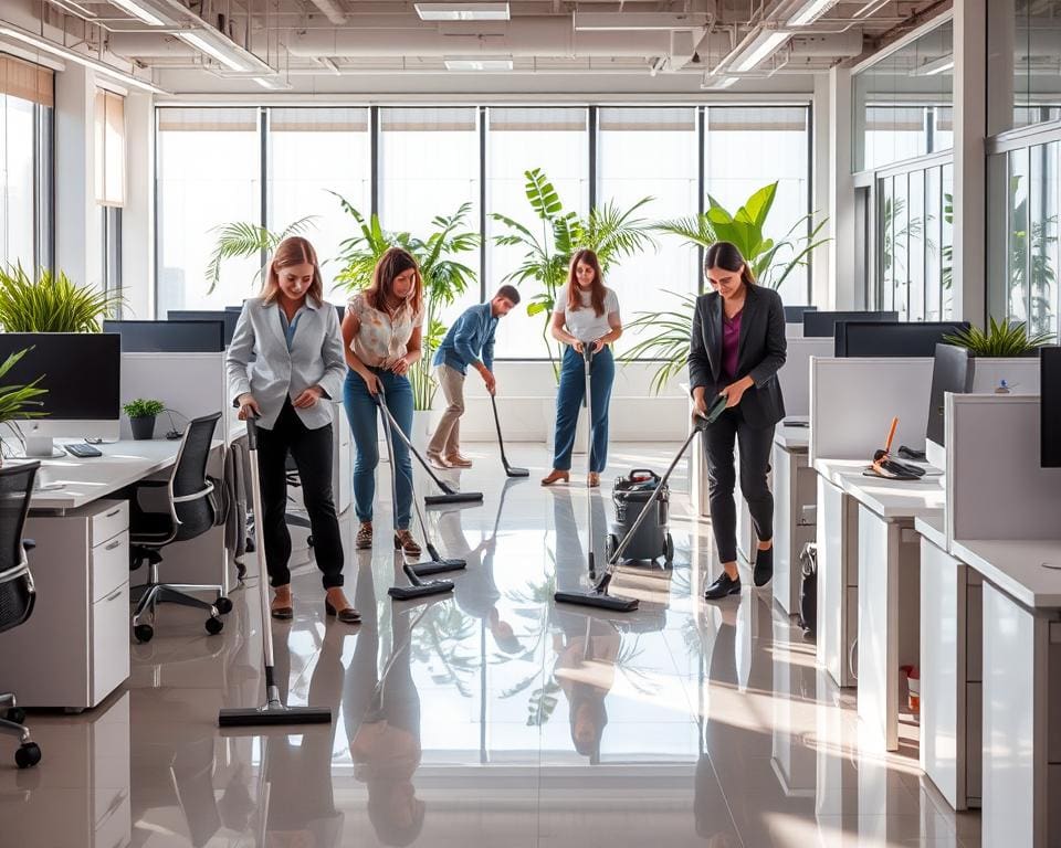 Wat doet een schoonmaakbedrijf voor werkcomfort?