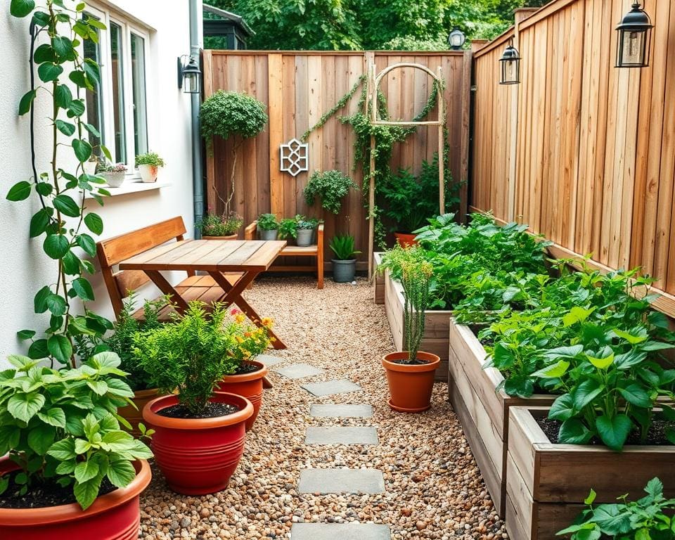 Hoe richt je een kleine tuin efficiënt in?