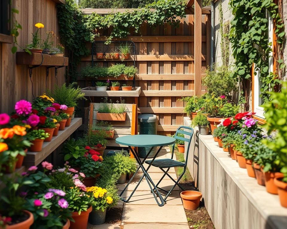 Hoe richt je een kleine tuin efficiënt in?