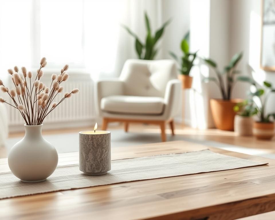 Minimalistische woonaccessoires voor rust