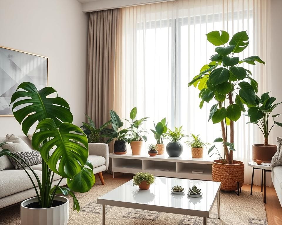Welke planten passen in een moderne woonkamer?