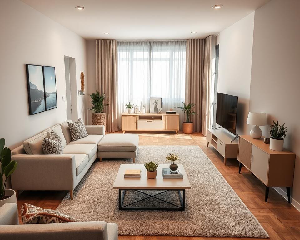 Woonkamer inrichten met beperkte ruimte