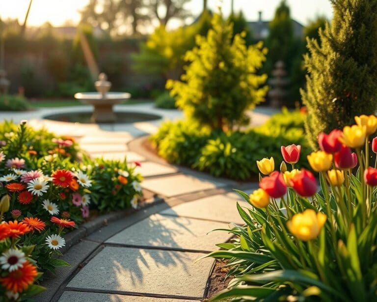 Hoe combineer je groen en bestrating harmonieus?