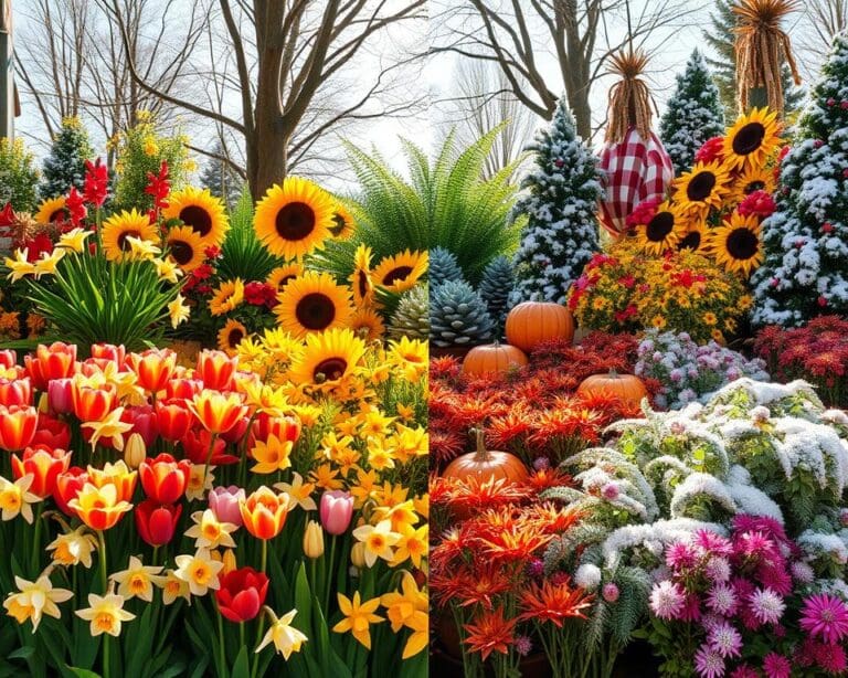 Wat zijn populaire planten voor elk seizoen?
