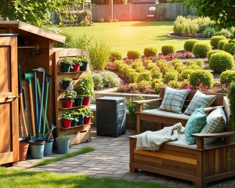 Wat zijn slimme oplossingen voor tuinopslag?
